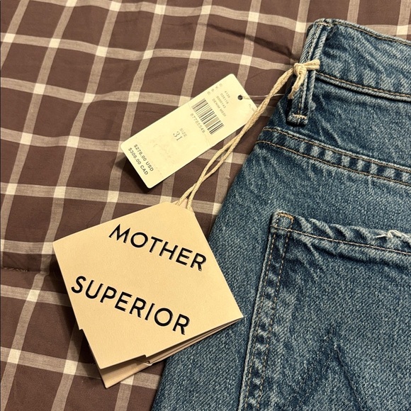 BNWT MOTHER The Split Second Denim Midi Skirt - Picture 6 of 12